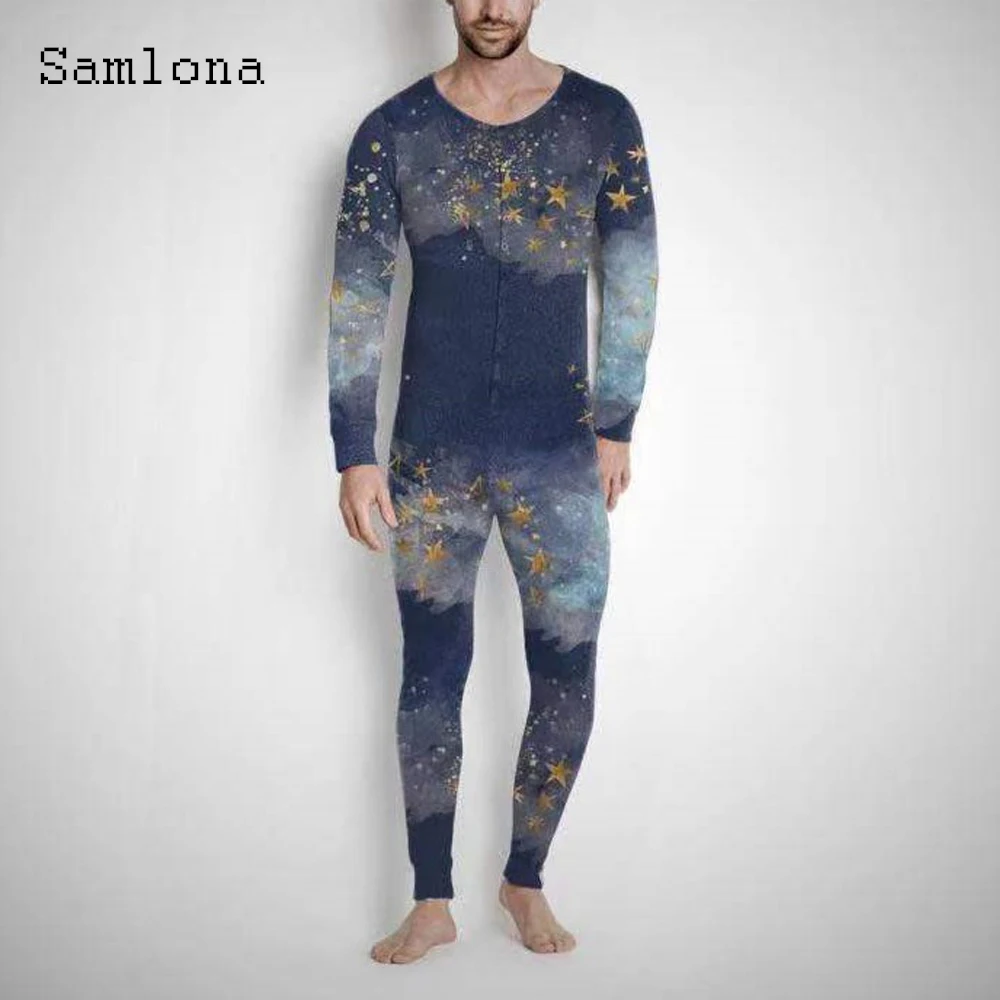 Samlona Men Elegant Leisure Casual Two Pieces Outfit Long Sleeve T-shirt and Skinny Pants Sets Autumn Fashion 3D Print Men Set
Samlona Men Elegant Leisure Casual Two Pieces Outfit Long Sleeve T-shirt and Skinny Pants Sets Autumn Fashion 3D Print Men Set