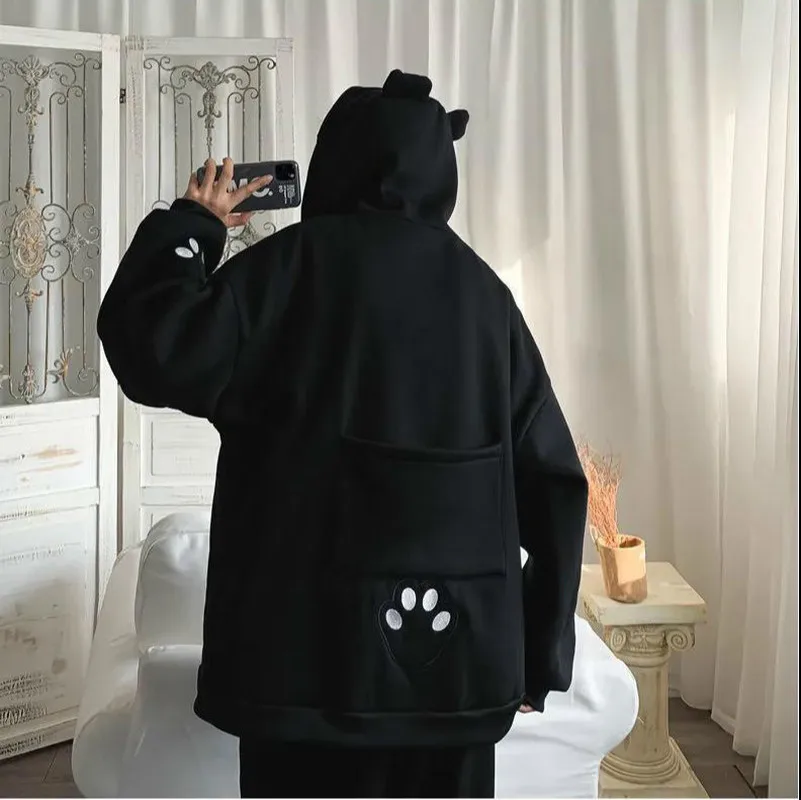 KOSAHIKI 2021 Harajuku Loose Japanese Hoodie Plus Size Sweatshirt Black Cartoon Bear Cardigan Cute Causal Ropa Mujer 11a026
KOSAHIKI 2021 Harajuku Loose Japanese Hoodie Plus Size Sweatshirt Black Cartoon Bear Cardigan Cute Causal Ropa Mujer 11a026