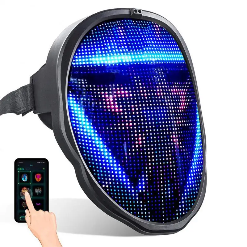 Led Luminous Joker Mask Diy Picture Editing Animation Text Mask Festival Led Lights Up Party Mask Halloween Christmas Decor
Led Luminous Joker Mask Diy Picture Editing Animation Text Mask Festival Led Lights Up Party Mask Halloween Christmas Decor