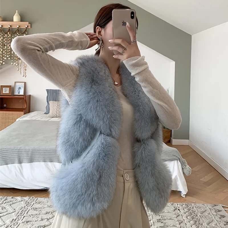 Real Fur Vest Women New Autumn Winter Thick Warm Luxury Brand Designer Sleeveless Jacket Coat Female Ladies Waistcoat Vest
Real Fur Vest Women New Autumn Winter Thick Warm Luxury Brand Designer Sleeveless Jacket Coat Female Ladies Waistcoat Vest