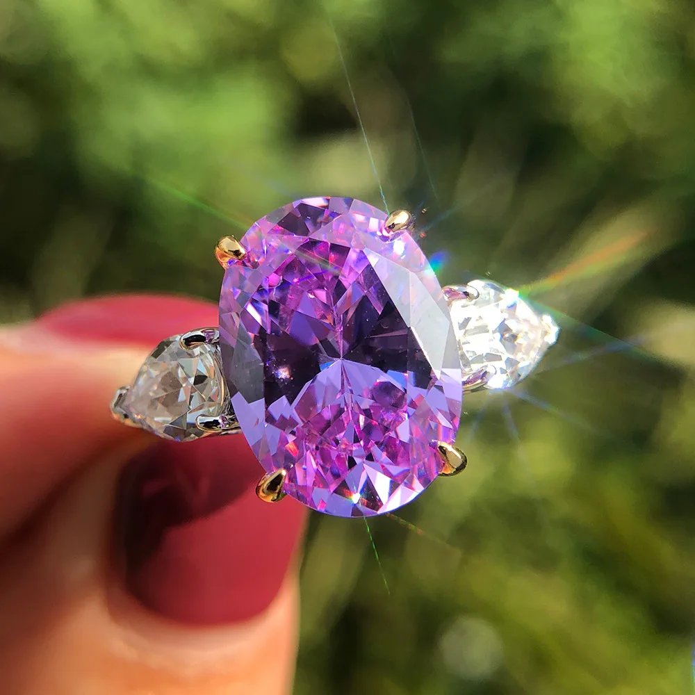 High End 100% Real S925 Sterling Silver Rings Extreme Shining 6A Big Zircon Fine Jewelry Fashion Accessories 10 CT 10*14
High End 100% Real S925 Sterling Silver Rings Extreme Shining 6A Big Zircon Fine Jewelry Fashion Accessories 10 CT 10*14