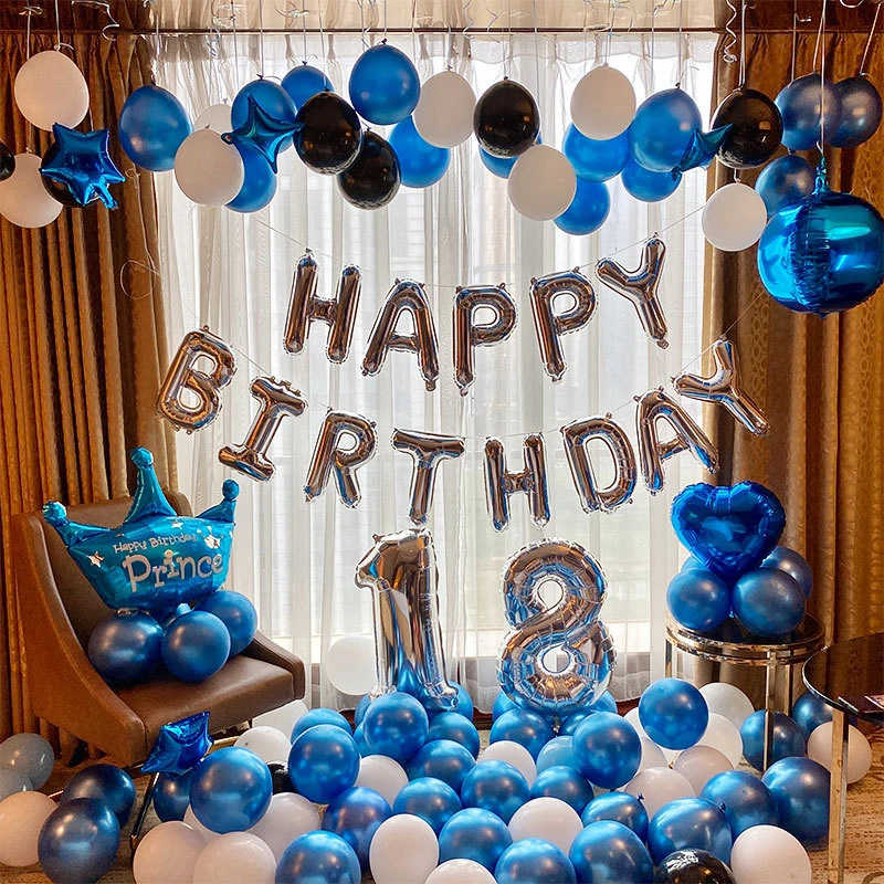 Blue Tone Theme Balloon Birthday Party Adornment Aluminum Foil Balloons Children Toys Number Aerosphere Home Decoration Supplies
Blue Tone Theme Balloon Birthday Party Adornment Aluminum Foil Balloons Children Toys Number Aerosphere Home Decoration Supplies