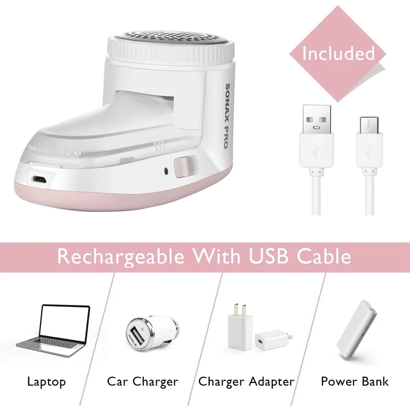 SONAX PRO Electric Lint Remover & Fabric Shaver, Small Home Stainless Portable Fuzz Remover for Fabric, Clothes
SONAX PRO Electric Lint Remover & Fabric Shaver, Small Home Stainless Portable Fuzz Remover for Fabric, Clothes