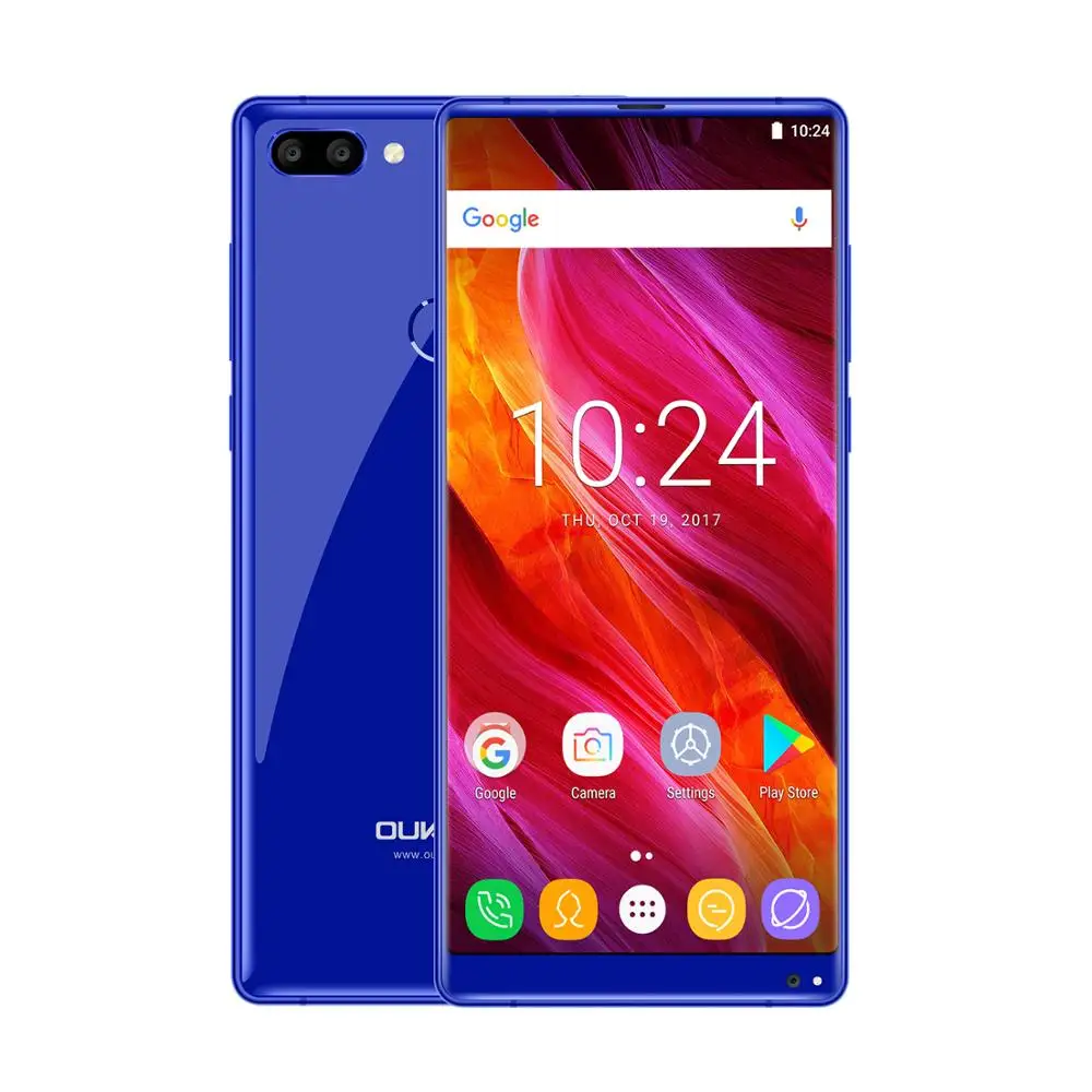 Oukitel Mix 2 5.99&quotFHD 18:9 Full Display Android 7.0 6GB RAM 64GB ROM Octa Core 21MP+13MP 9V/2A Quick Charger 4080mAh Smartphone |