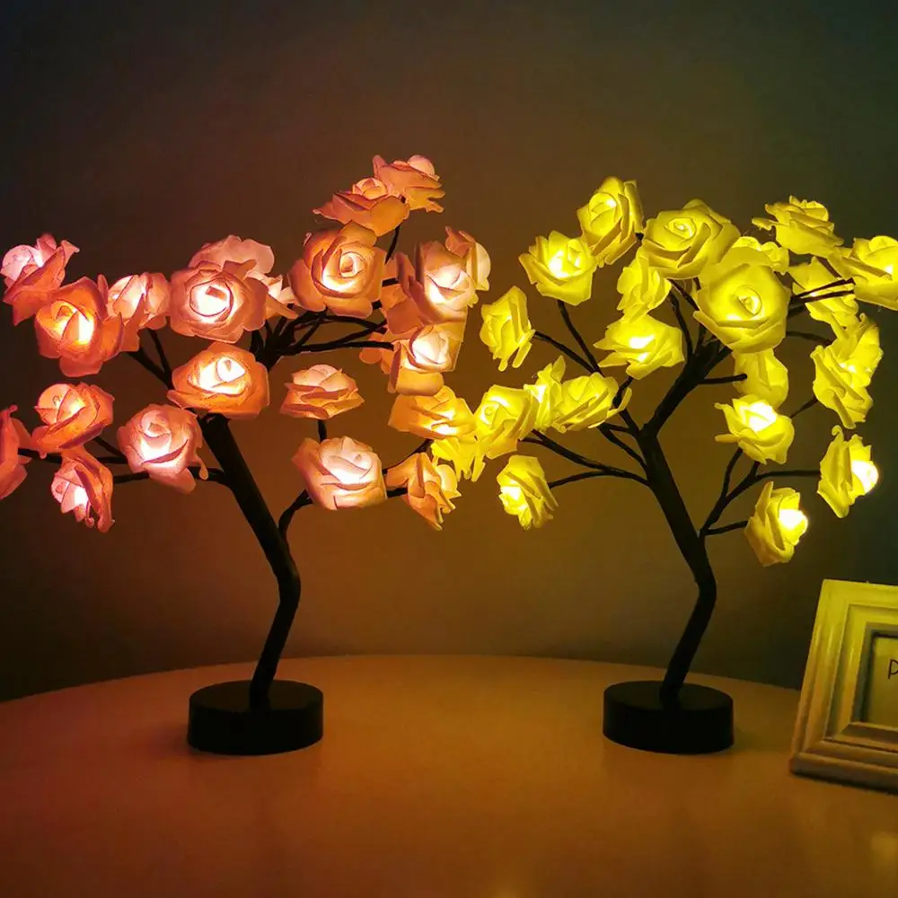 FENGRISE Rose Flower Tree USB LED Night Light Table Lamp Lights Home Decoration Parties Xmas Christmas Wedding Bedroom Decor
FENGRISE Rose Flower Tree USB LED Night Light Table Lamp Lights Home Decoration Parties Xmas Christmas Wedding Bedroom Decor