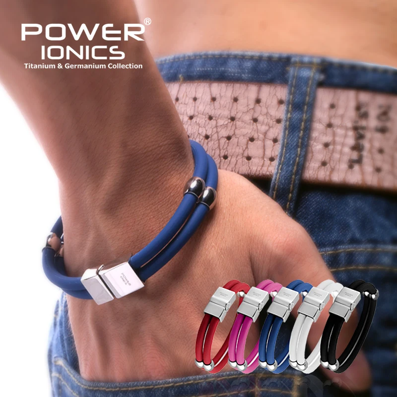 Фото Магнитный титановый браслет в виде двойного кольца коробке.|wristband bracelet|power(Aliexpress на русском)