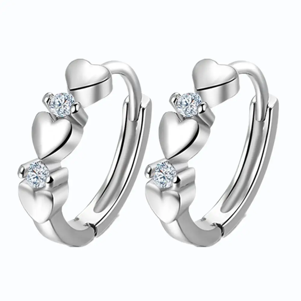 Elegant Women Stud Earrings Cubic Zirconia Trendy Inlaid Love Heart Huggie Earring Party Jewelry Gift pendientes mujer
Elegant Women Stud Earrings Cubic Zirconia Trendy Inlaid Love Heart Huggie Earring Party Jewelry Gift pendientes mujer