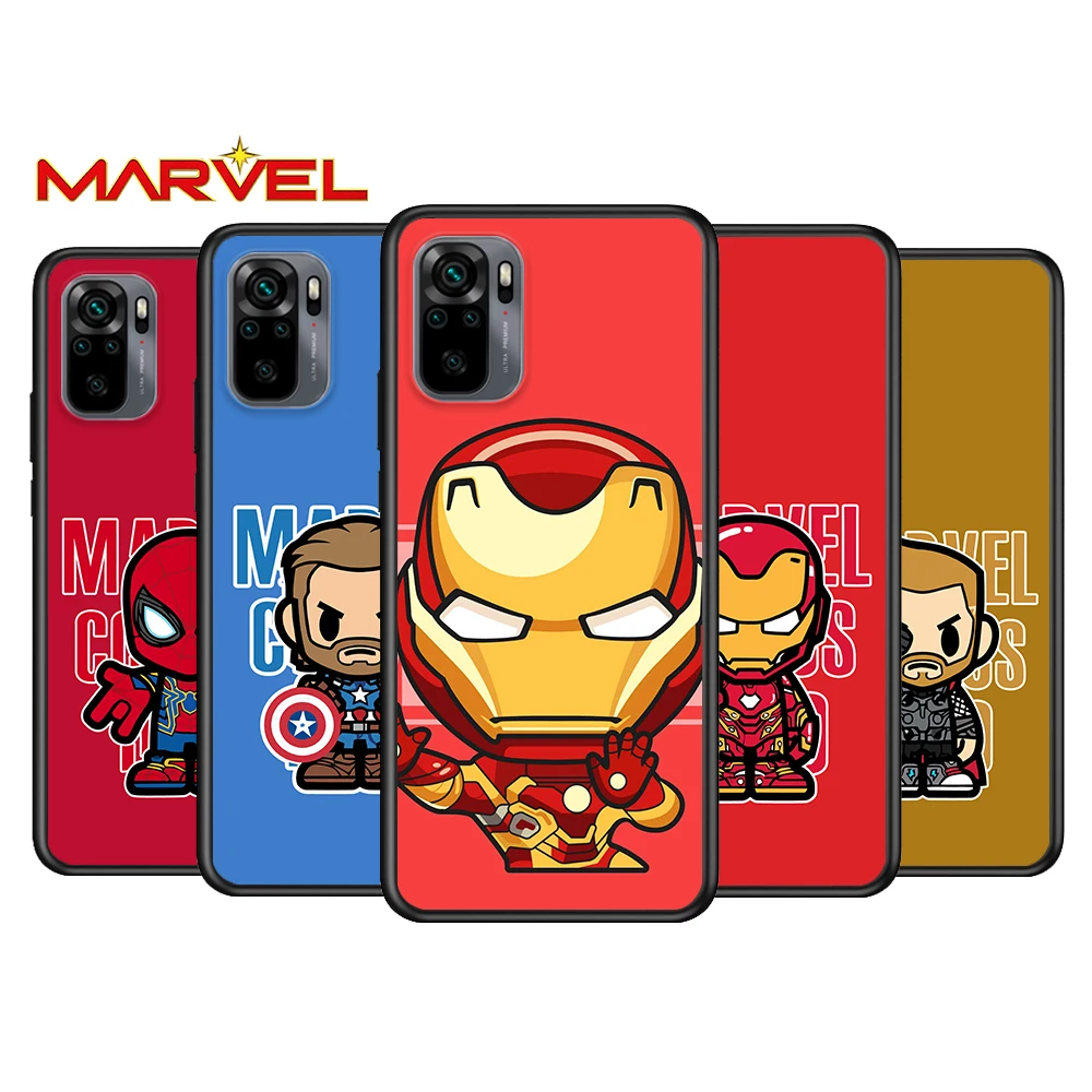 Cute marvel hero cartoon for Xiaomi Redmi Note 10 10S 9 9T 9S 9Pro Max 8T 8Pro 8 7 6 5 Pro 5A 4X 4 Soft Black Phone Case
Cute marvel hero cartoon for Xiaomi Redmi Note 10 10S 9 9T 9S 9Pro Max 8T 8Pro 8 7 6 5 Pro 5A 4X 4 Soft Black Phone Case
