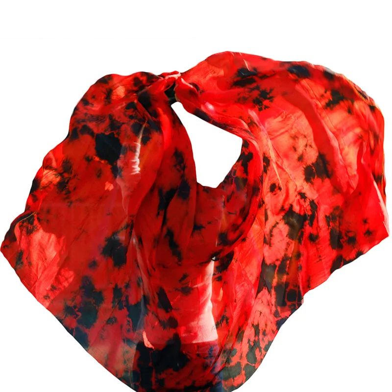 100% Real Silk Veils Dance Stage Performance Props Silk Veil Customized Women Handmade Dyed Scarf Shawl Chinese Silk Veils
100% Real Silk Veils Dance Stage Performance Props Silk Veil Customized Women Handmade Dyed Scarf Shawl Chinese Silk Veils
