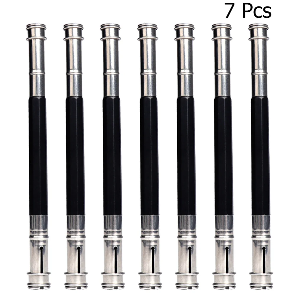 7PCS Metal Pencil Extender Sturdy Pencil Holder Lengthener Portable Pencil Extension Rod Artistic Drawing Supplies for Artists
7PCS Metal Pencil Extender Sturdy Pencil Holder Lengthener Portable Pencil Extension Rod Artistic Drawing Supplies for Artists