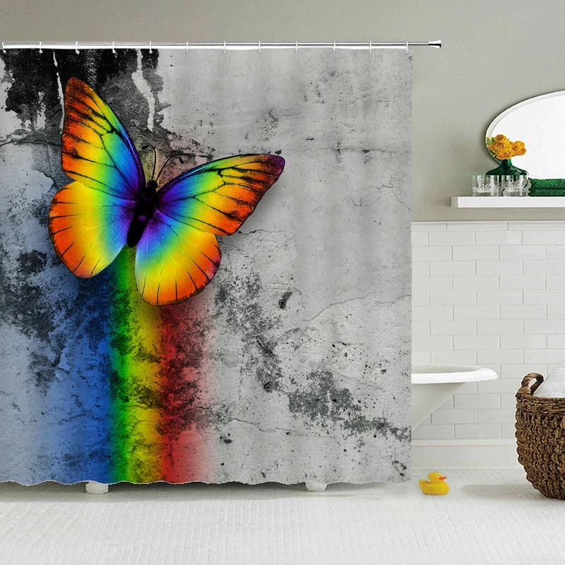 Waterproof Bath Curtain Shower Curtains 3d Printed Modern Butterfly Flower Bathroom Polyester Cloth Curtain 180x200cm With Hooks
Waterproof Bath Curtain Shower Curtains 3d Printed Modern Butterfly Flower Bathroom Polyester Cloth Curtain 180x200cm With Hooks