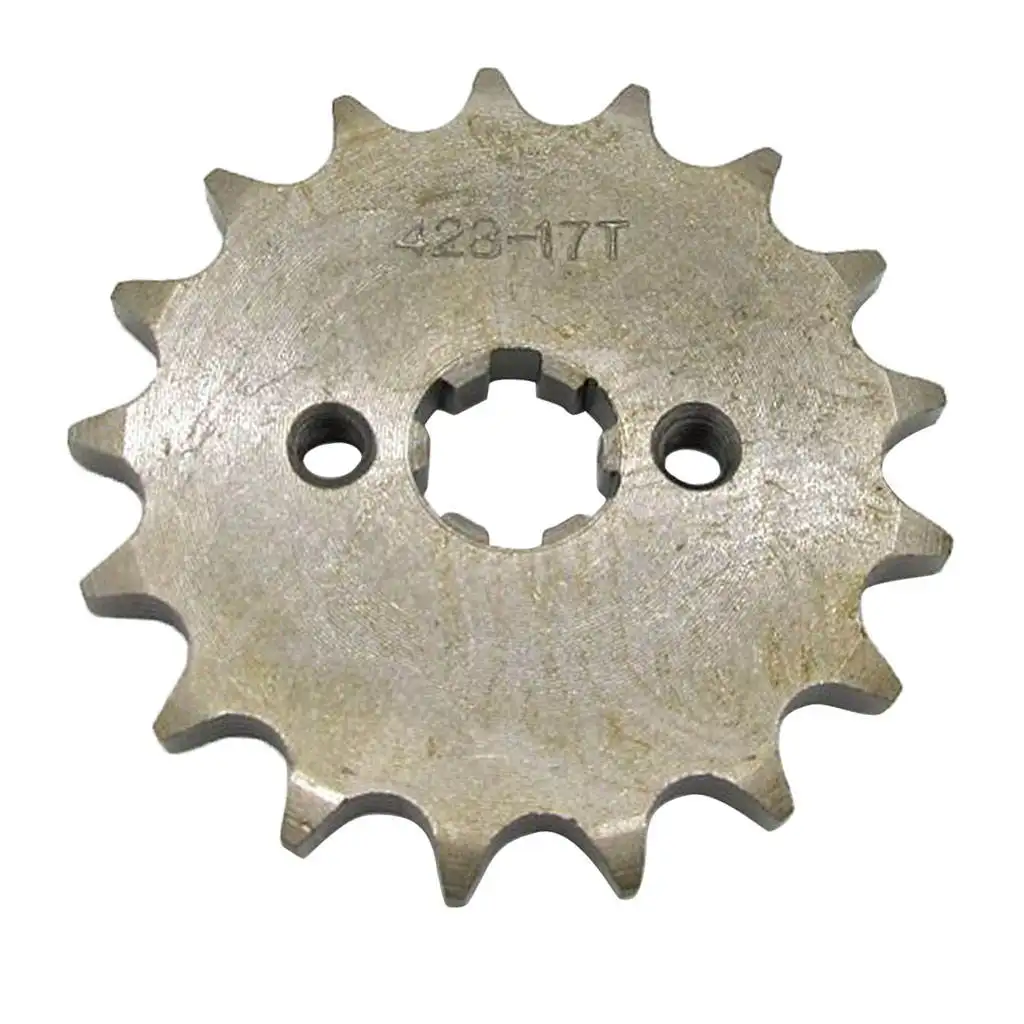 50cc - 150cc Moto Front Engine Sprocket Cog - 428 17 T Tooth 17mm 
50cc - 150cc Moto Front Engine Sprocket Cog - 428 17 T Tooth 17mm