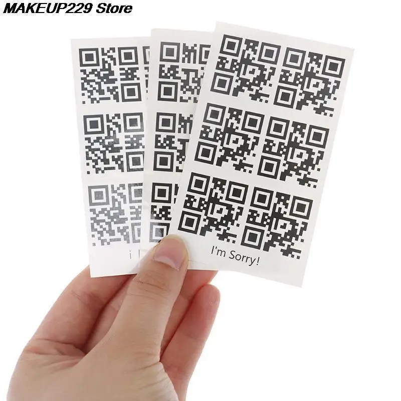 Новая Временная тату-наклейка для мужчин женщин креативная любовь QR-код