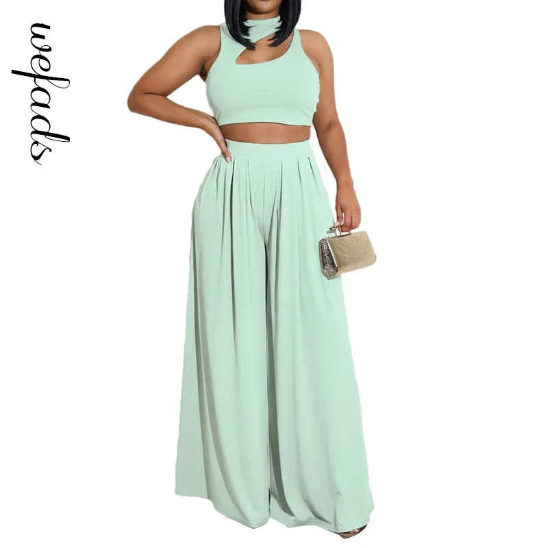 Wefads Women Two Piece Sets Sexy Suit Solid Color 2 Piece Set Elagant Top + Pant Sexy Top for Women
Wefads Women Two Piece Sets Sexy Suit Solid Color 2 Piece Set Elagant Top + Pant Sexy Top for Women