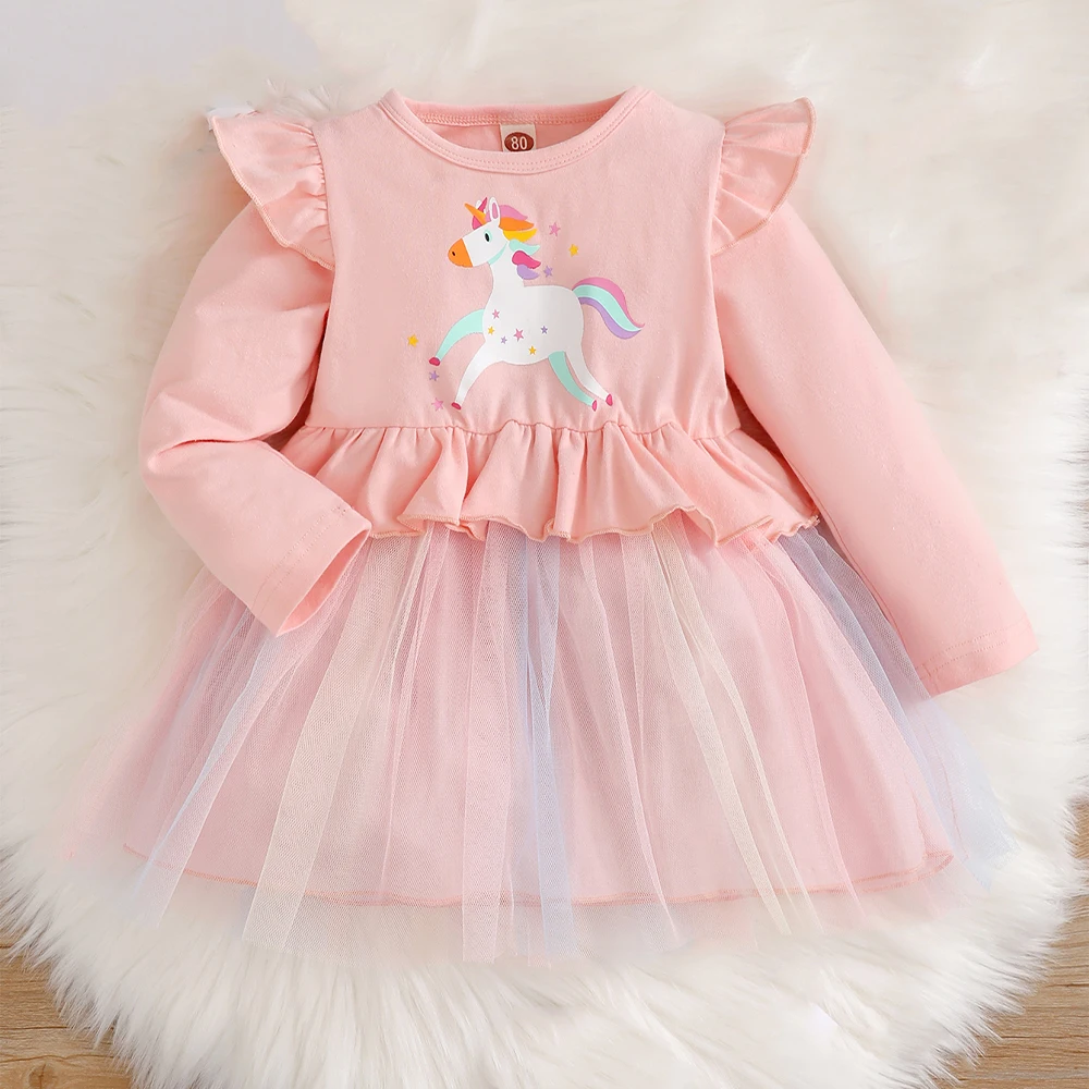 Cute Baby Girls Long Sleeve Dress Mesh Patchwork Dress Spring/Autumn Ruffle Knitted Knee Length Animal Pullover Girls Ball Gown
Cute Baby Girls Long Sleeve Dress Mesh Patchwork Dress Spring/Autumn Ruffle Knitted Knee Length Animal Pullover Girls Ball Gown