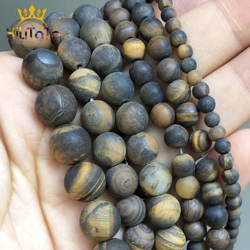 Natural Stone Dull Polish Matte Yellow Tiger Eye Round Bead For Jewelry Making DIY Bracelet Earrings Accessories 15'' 4/6/8/10mm
Natural Stone Dull Polish Matte Yellow Tiger Eye Round Bead For Jewelry Making DIY Bracelet Earrings Accessories 15'' 4/6/8/10mm