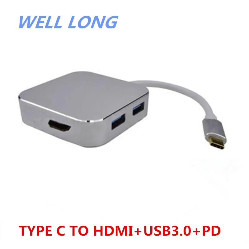 1 шт./лот Тип C к HDMI + USB3.0 + PD Тип блока питания к HDMI + USB 3,0 PD блок питания
1 шт./лот Тип C к HDMI + USB3.0 + PD Тип блока питания к HDMI + USB 3,0 PD блок питания