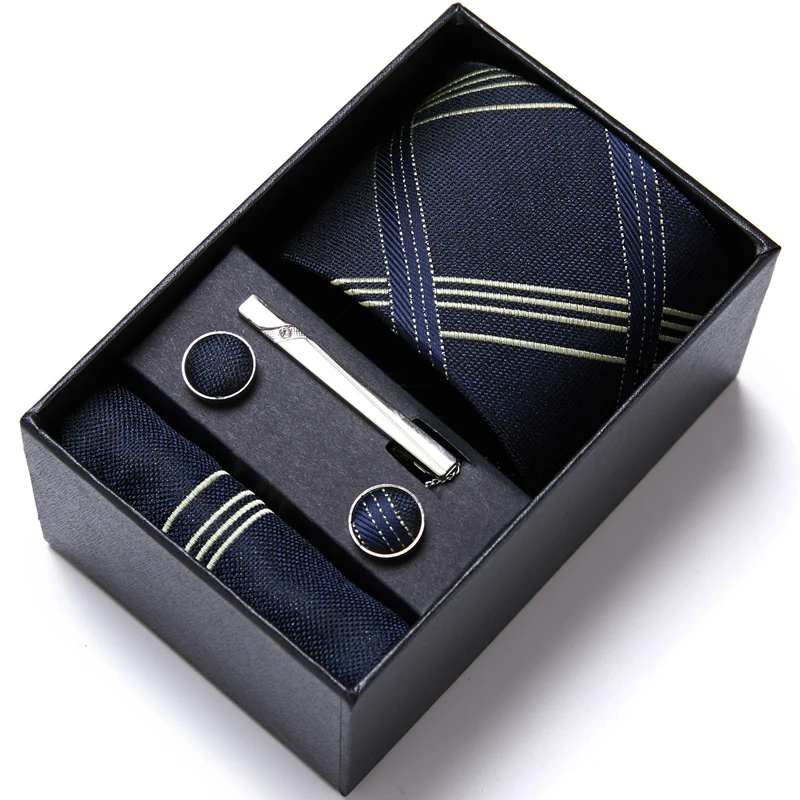 Great Quality Hot sale Luxury 100% Silk Tie Hanky Pocket Squares Cufflink Set Tie Clip Necktie Box Wine Red Father's Day
Great Quality Hot sale Luxury 100% Silk Tie Hanky Pocket Squares Cufflink Set Tie Clip Necktie Box Wine Red Father's Day