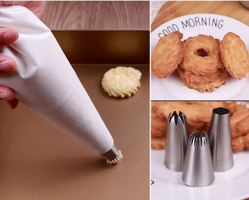 4Pcs DIY Cake Baking Decorating Tools For Cake Fondant Icing Piping Cream Pastry Bag Silk Flower Tool Kitchen Accessories Gadget
4Pcs DIY Cake Baking Decorating Tools For Cake Fondant Icing Piping Cream Pastry Bag Silk Flower Tool Kitchen Accessories Gadget