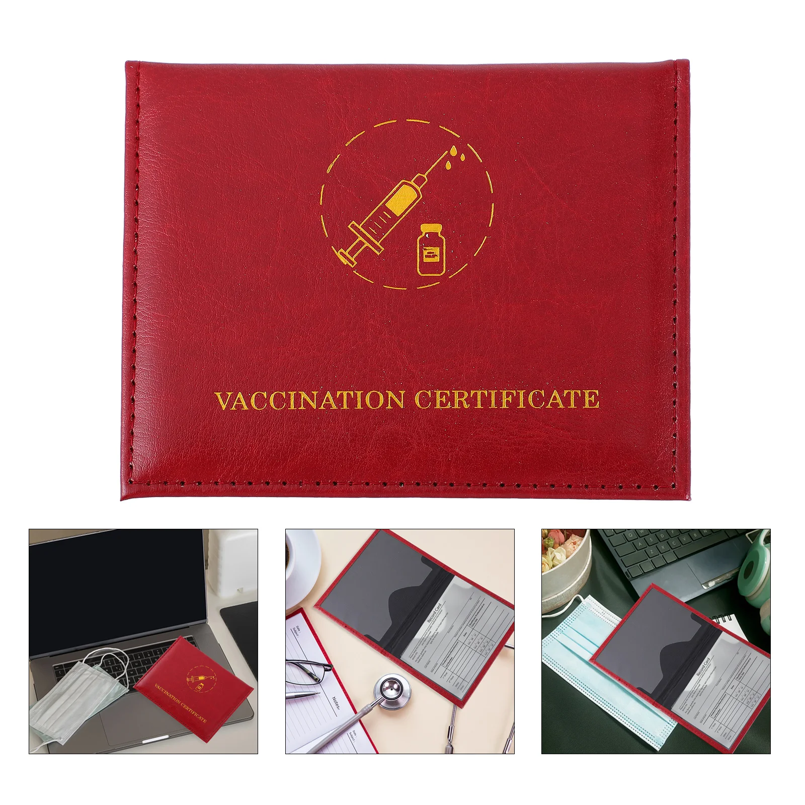 

3pcs Vaccination Cards Protectors Dual Cards Slots Covers Protective Cards Cover