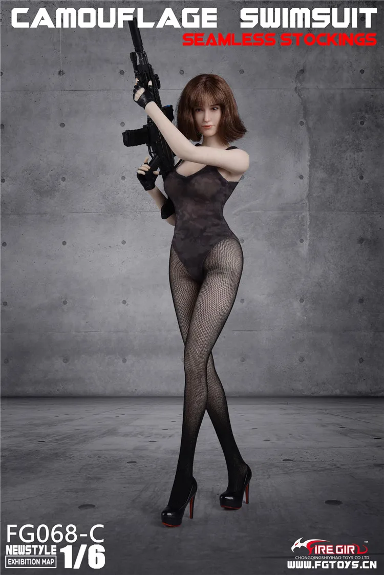 1/6 Scale Female Clothes Tights Camouflage Swimsuit Seamless Stockings Set for 12'' Action Figure Body Accessory
1/6 Scale Female Clothes Tights Camouflage Swimsuit Seamless Stockings Set for 12'' Action Figure Body Accessory