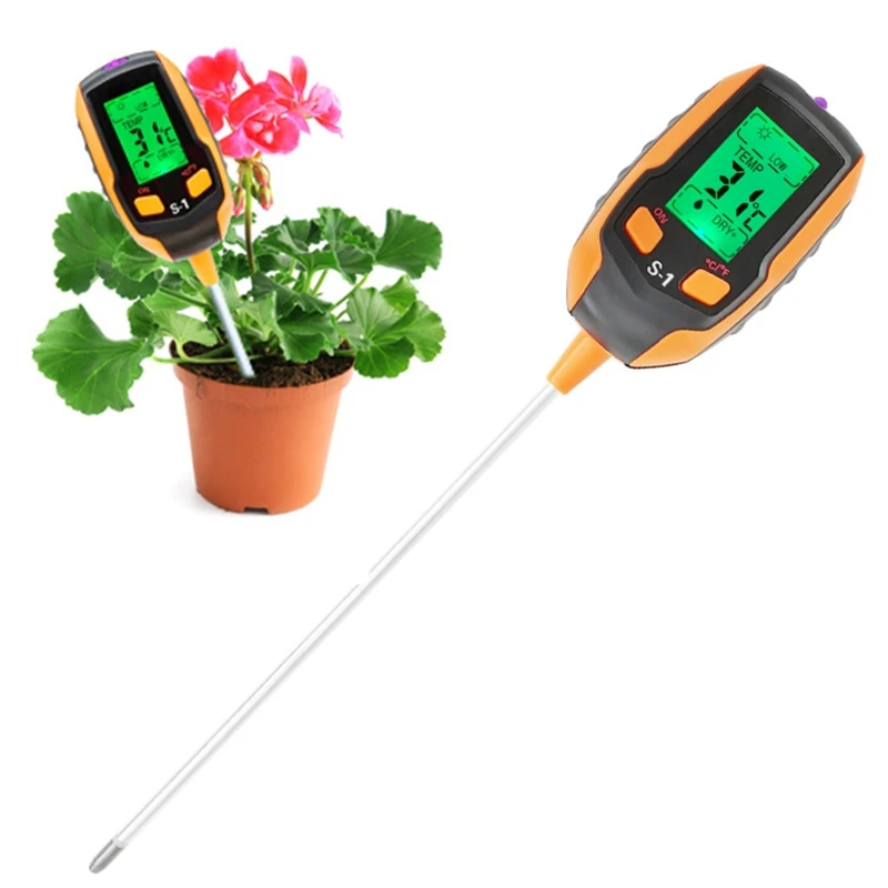 Soil PH Meter Soil Tester Moisture with Light/PH/Temperatur Digital Plant Thermometer Test Moisture Meter Light Tester
Soil PH Meter Soil Tester Moisture with Light/PH/Temperatur Digital Plant Thermometer Test Moisture Meter Light Tester