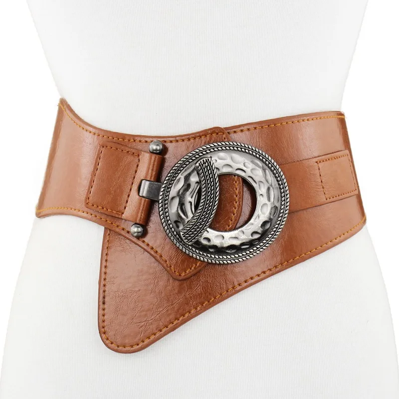Hot Elastic Wide Belt Female European and American Simple Retro Decorative Down Jacket with Dress Leather Waist Seal
Hot Elastic Wide Belt Female European and American Simple Retro Decorative Down Jacket with Dress Leather Waist Seal