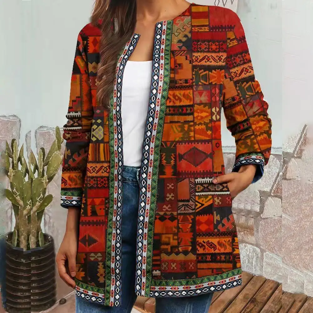 Women Jacket Butterflies Print O Neck Autumn Winter Loose Crew Neck Cardigan Coat for Daily Wear
Women Jacket Butterflies Print O Neck Autumn Winter Loose Crew Neck Cardigan Coat for Daily Wear