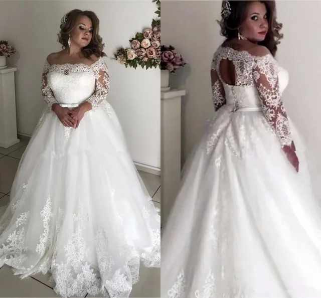 Long Sleeve Lace Appliques Wedding Dresses Sexy Ball Gown Long Bridal Dress Wedding Gowns Vestido De Novia 2020 Weddingdress
Long Sleeve Lace Appliques Wedding Dresses Sexy Ball Gown Long Bridal Dress Wedding Gowns Vestido De Novia 2020 Weddingdress