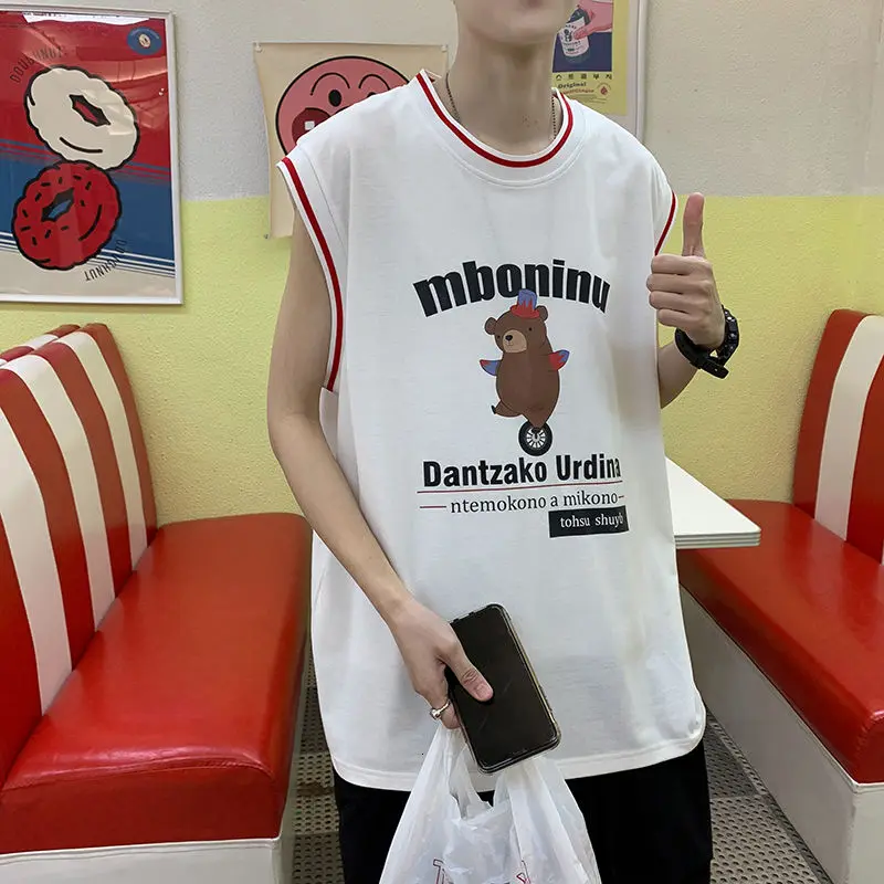 2021 летние майки из чистого хлопка мужские модные брендовые хип-хоп свободные спортивные штаны в Корейском стиле, верхняя одежда майка беспл... 
2021 летние майки из чистого хлопка мужские модные брендовые хип-хоп свободные спортивные штаны в Корейском стиле, верхняя одежда майка беспл...