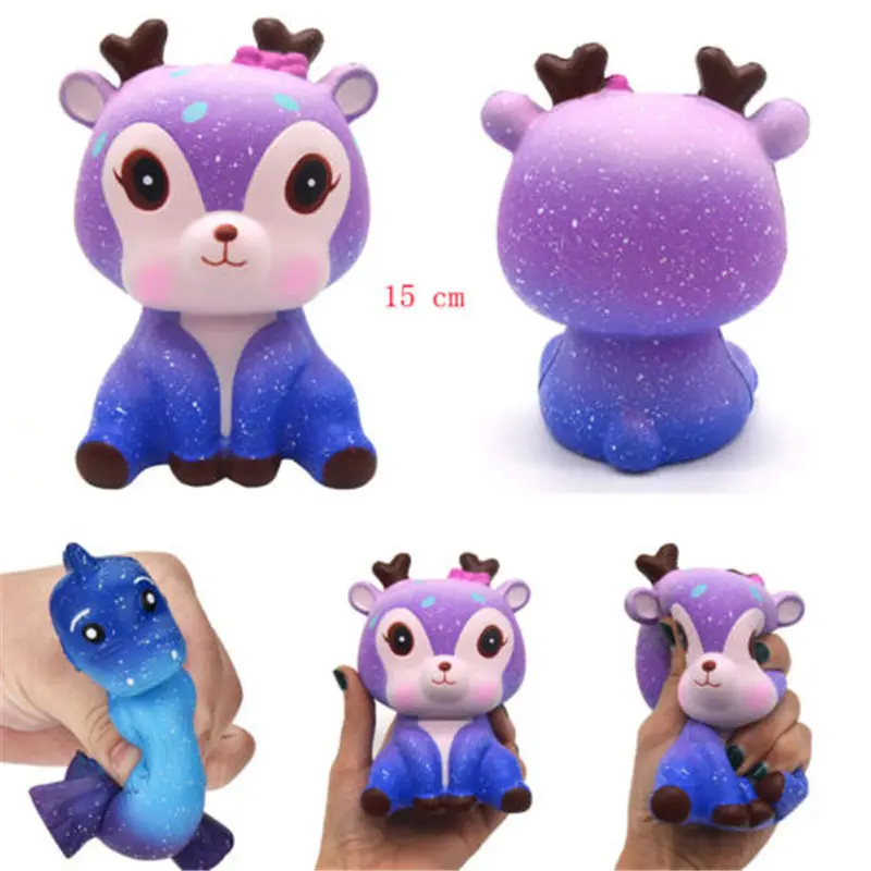 

Squeeze soft Galaxy Dinosaur Deer Cute Rex Jumbo Squishy Jumbo Scented Cream Super Slow Rising Squeeze Toys Funny Gift