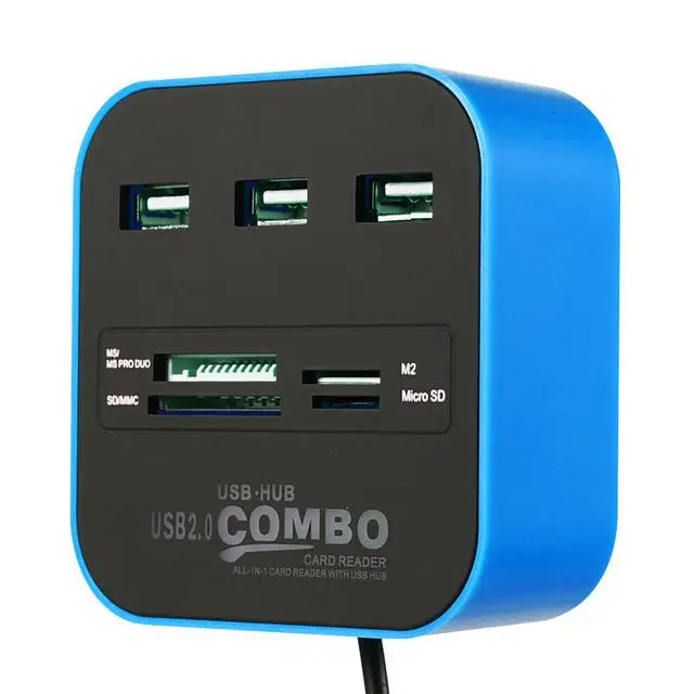 For HUB Combo 7 In 1 2.0 Micro SD High Speed Card Reader 3 Ports Adapter Connector For Tablet PC Computer Laptop
For HUB Combo 7 In 1 2.0 Micro SD High Speed Card Reader 3 Ports Adapter Connector For Tablet PC Computer Laptop