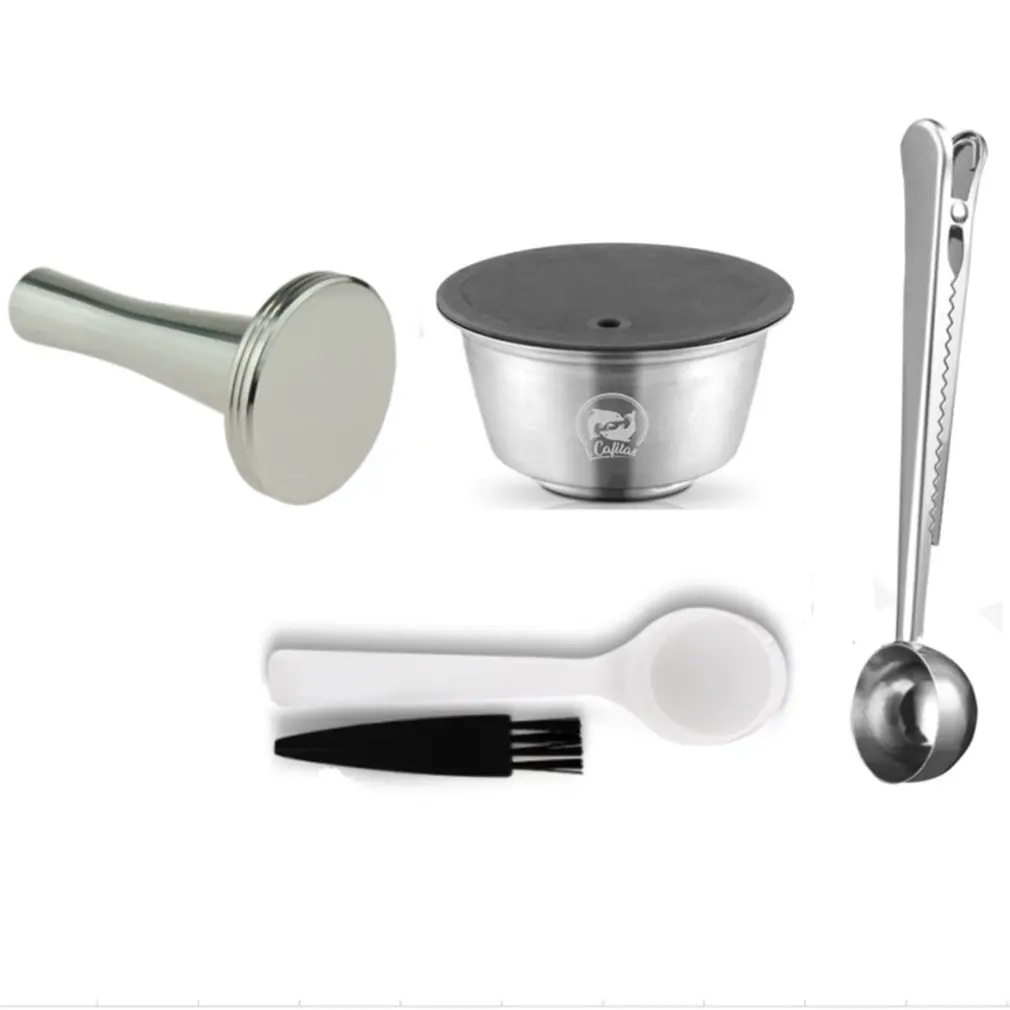 Metal Rusable Coffee Capsule Stainless Steel Filter for DOLCE GUSTO EDG Lumio Refillable Filter Dripper Tamper
Metal Rusable Coffee Capsule Stainless Steel Filter for DOLCE GUSTO EDG Lumio Refillable Filter Dripper Tamper