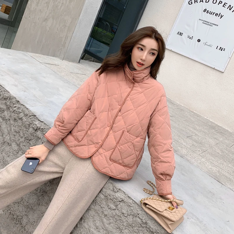 Trendy Winter Women Jacket Stand Collar Windproof White Duck Down Coat Single Breasted Pocket Thick Warm Snow Parka Outwear
Trendy Winter Women Jacket Stand Collar Windproof White Duck Down Coat Single Breasted Pocket Thick Warm Snow Parka Outwear