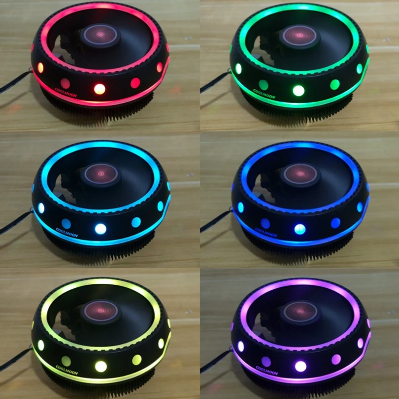 COOLMOON Symphony CPU Radiator Desktop Host Mute Universal RGB Color Change Computer Cooling CPU Fan
COOLMOON Symphony CPU Radiator Desktop Host Mute Universal RGB Color Change Computer Cooling CPU Fan