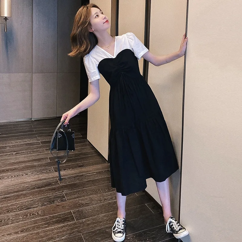 Big Size Spring Fashion 2021 New Net Red Loose Skirt Design Trendy Mother Pregnant Women Hit Color Dress
Big Size Spring Fashion 2021 New Net Red Loose Skirt Design Trendy Mother Pregnant Women Hit Color Dress
