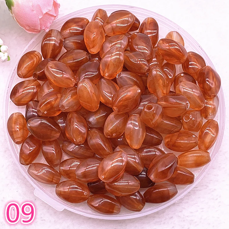 New 30pcs 13x8x7mm Imitation Stone Beads Oval Shape Acrylic Beads for Jewelry Making DIY #09
New 30pcs 13x8x7mm Imitation Stone Beads Oval Shape Acrylic Beads for Jewelry Making DIY #09