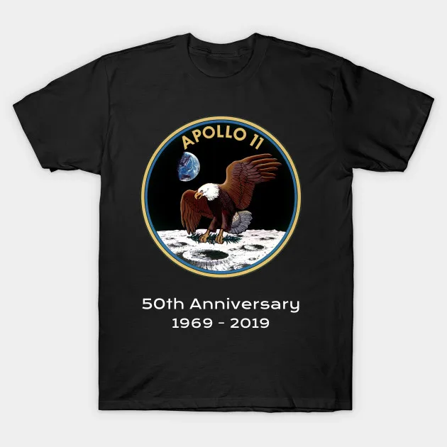 Мужская футболка Apollo 11 50th anniversary Moon Landing 1969 2019 женская футболка|Мужские футболки| |
