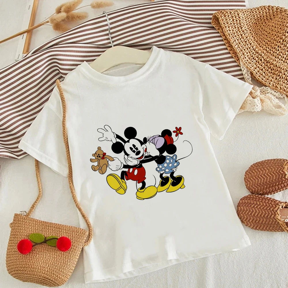 T-shirts For Girls Minnie Mouse Aesthetic Fashion Cartoon Print Short-Sleeved Summer All-match Baby Tops Disney New Kids Clothes
T-shirts For Girls Minnie Mouse Aesthetic Fashion Cartoon Print Short-Sleeved Summer All-match Baby Tops Disney New Kids Clothes