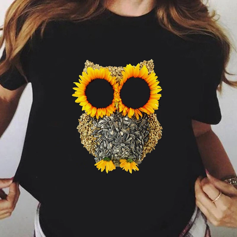 Summer print print sunflower owl short sleeve funny sport casual gramophone breathable short sleeve T-shirt
Summer print print sunflower owl short sleeve funny sport casual gramophone breathable short sleeve T-shirt