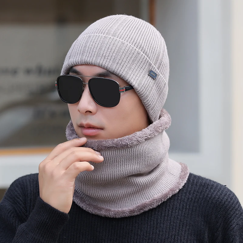 New Unisex Knit Scarf Hat Set Beanies Knitted Skullies Pure Colour Warm Plush Hats Autumn Winter Solid Outdoor Cap For Men Women
New Unisex Knit Scarf Hat Set Beanies Knitted Skullies Pure Colour Warm Plush Hats Autumn Winter Solid Outdoor Cap For Men Women