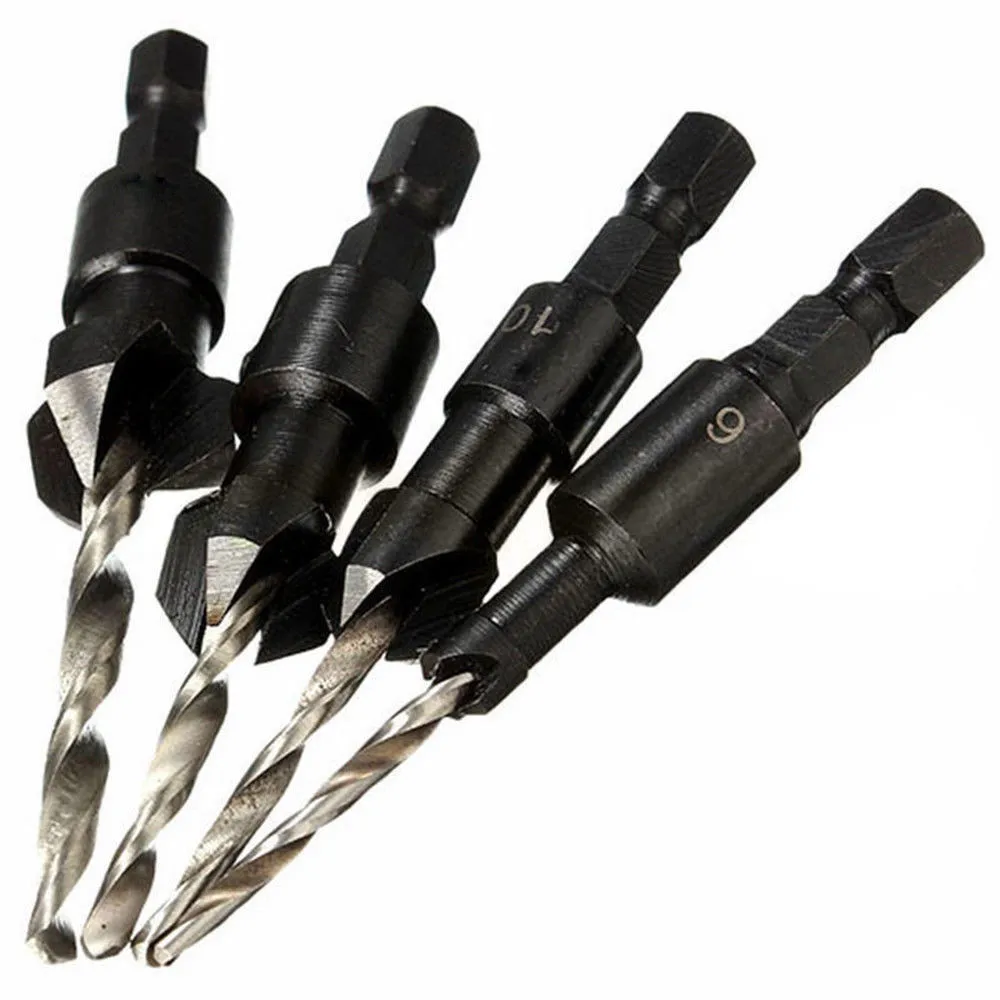 25# 1/4 Inch Quick Change Hex Shank Countersink Drill Bit With Wrench 4pcs Replacement Parts For Home Decoration Accessories
25# 1/4 Inch Quick Change Hex Shank Countersink Drill Bit With Wrench 4pcs Replacement Parts For Home Decoration Accessories