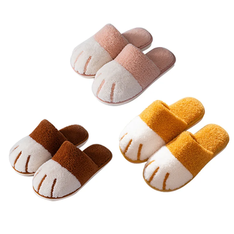 Women Winter Slippers Cute Cartoon Plush Shoes Fleeces Paw Indoor Warm Free Style Flip Flops Basic Furry Mules
Women Winter Slippers Cute Cartoon Plush Shoes Fleeces Paw Indoor Warm Free Style Flip Flops Basic Furry Mules
