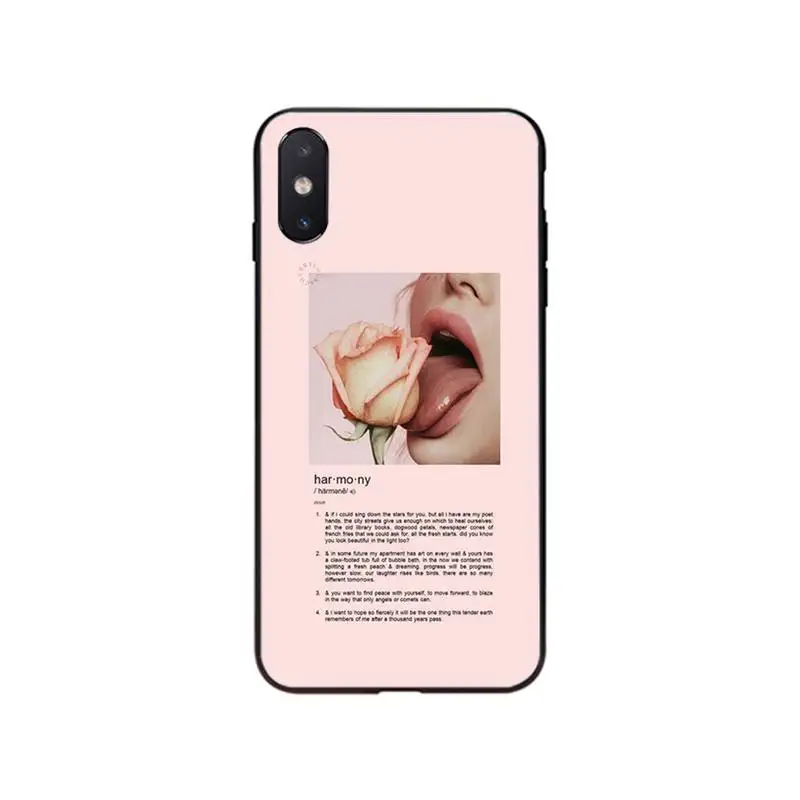 Чехол для телефона с розовыми эстетичными песнями iphone SE2 12 11 Pro XS MAX XR 8 7 6 Plus 5 5S SE Case