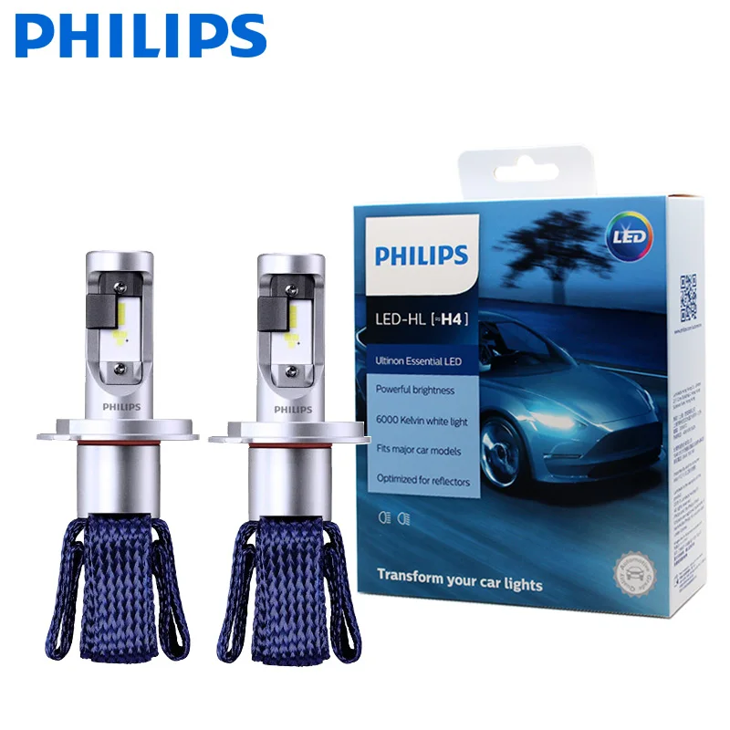 Philips Ultinon Эфирное светодиодный комплект 6000 K 12 V H4 H7 H11 HB3 HB4 H1R2 9005 9006 9012 фар H8 H16