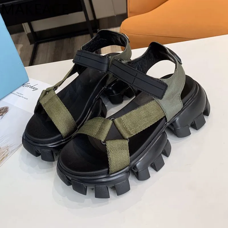 Green Black Sawtooth Platform Women Sandals Real Leather Open Toe Casual Shoes Women Cool Hook Summer Sneakers Casual Sandalias
Green Black Sawtooth Platform Women Sandals Real Leather Open Toe Casual Shoes Women Cool Hook Summer Sneakers Casual Sandalias