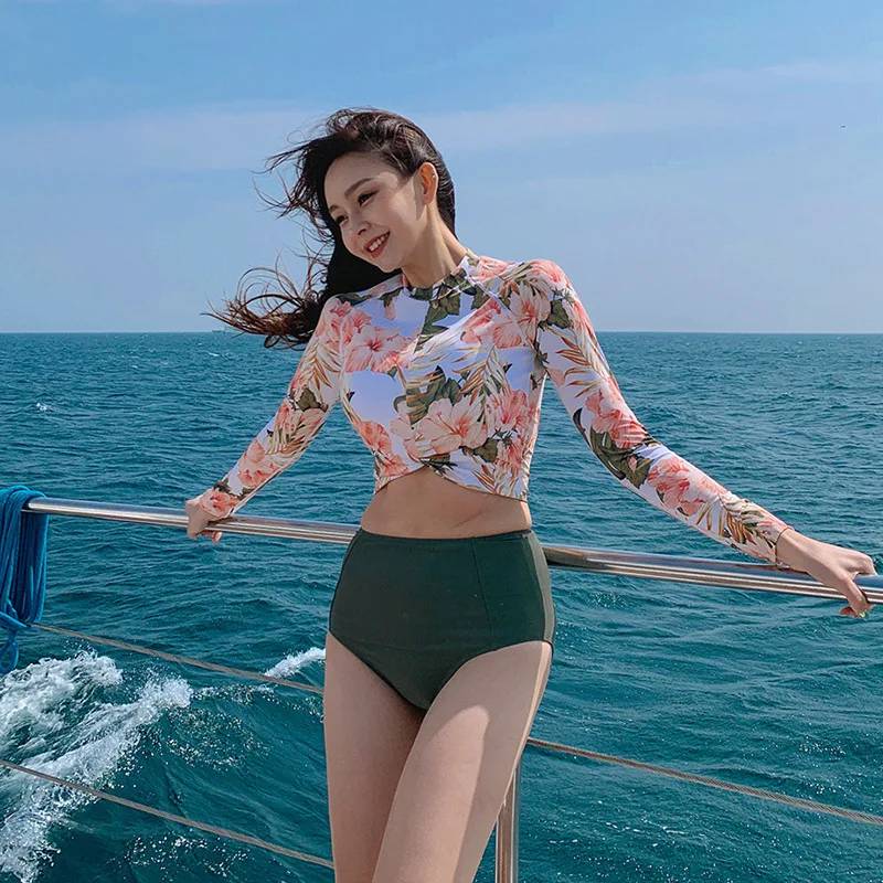 Swimwear For Women Long Sleeve Bathing Suit Bikini Windsurf Rashguard Female Fitness Swimsuit High Waist Sun Protective Surf
Swimwear For Women Long Sleeve Bathing Suit Bikini Windsurf Rashguard Female Fitness Swimsuit High Waist Sun Protective Surf