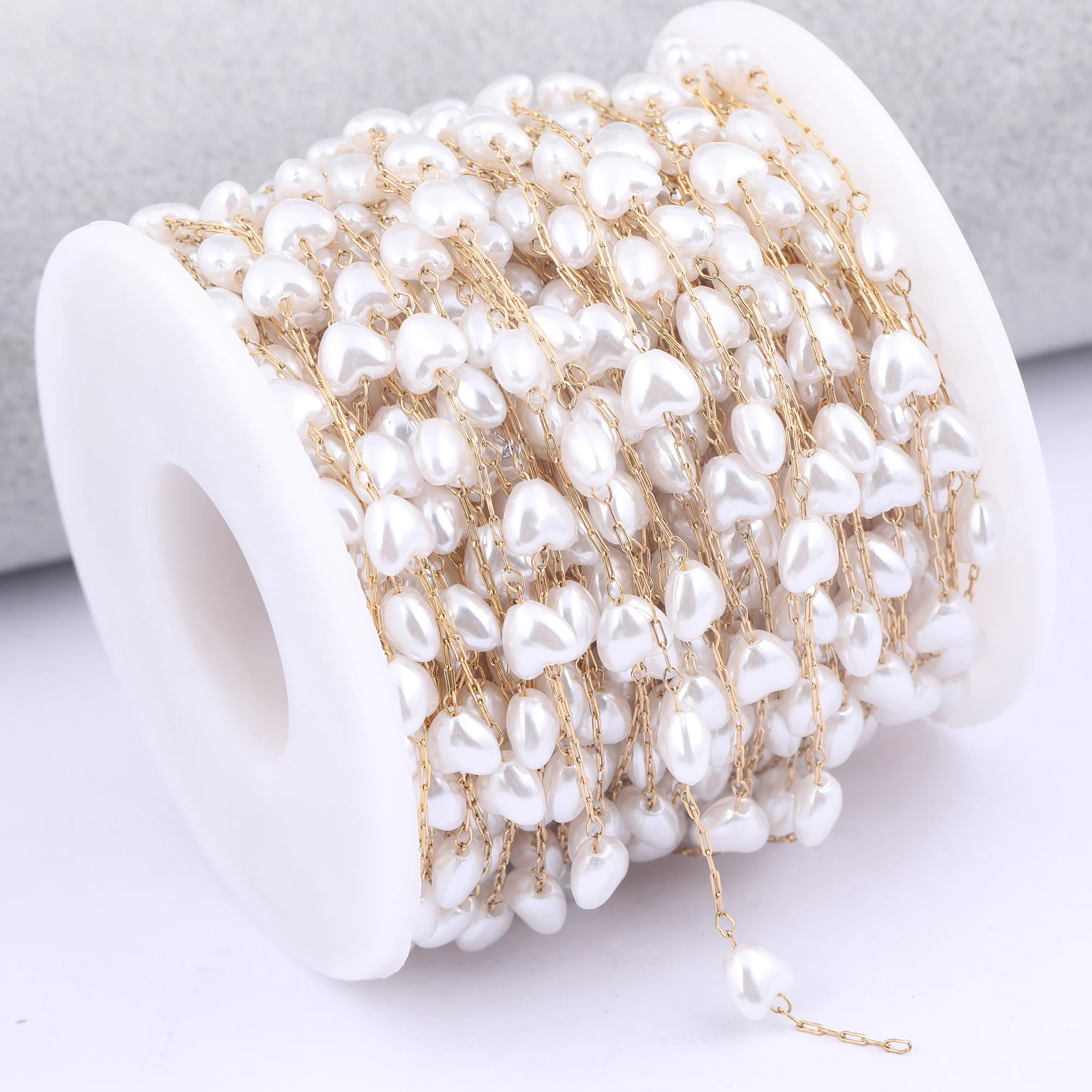 Браслет на ногу из нержавеющей стали с позолотой, 1 м 
Браслет на ногу из нержавеющей стали с позолотой, 1 м