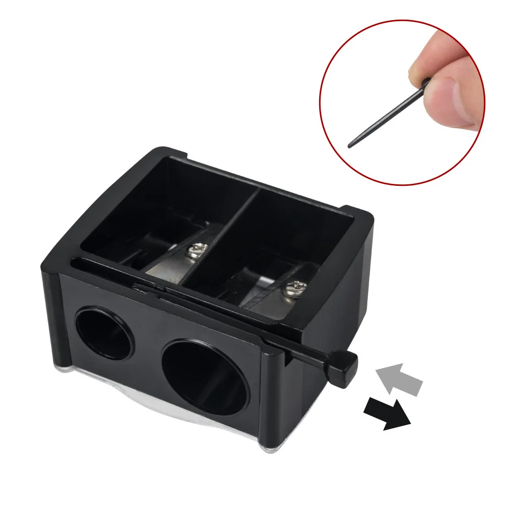 Pencil Sharpener Eyebrow Pencil Sharpeners Portable Pencil Sharpener Kids Blade To Fast Sharpen With 2 Holes 
Pencil Sharpener Eyebrow Pencil Sharpeners Portable Pencil Sharpener Kids Blade To Fast Sharpen With 2 Holes