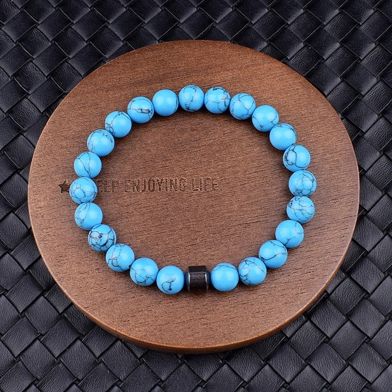 Cylinder Hematite Turquoises Bracelets For Men Fashion Nature Stone Beads Bracelets Homme Yoga Bangles Jewelry Gift 2022 pulsera
Cylinder Hematite Turquoises Bracelets For Men Fashion Nature Stone Beads Bracelets Homme Yoga Bangles Jewelry Gift 2022 pulsera